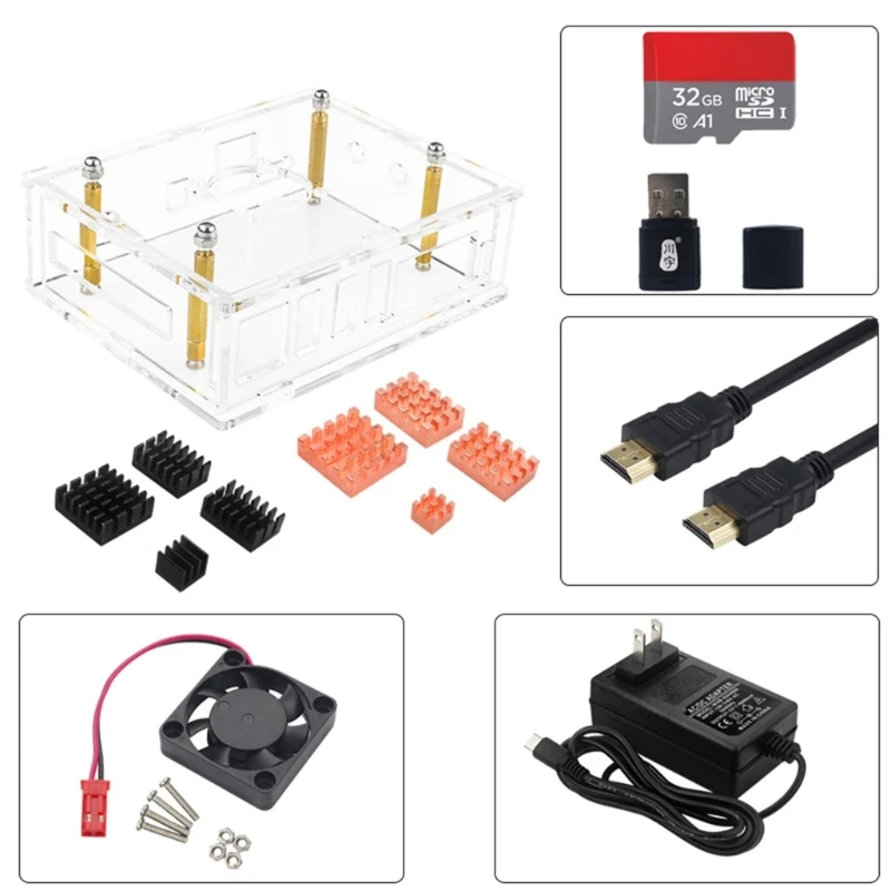 Case Box For OrangePi 5 Acrylic Transparent Case for Orange 5 Mainboard Cooling Fan Heatsink Pads Enclosure
Case Box For OrangePi 5 Acrylic Transparent Case for Orange 5 Mainboard Cooling Fan Heatsink Pads Enclosure