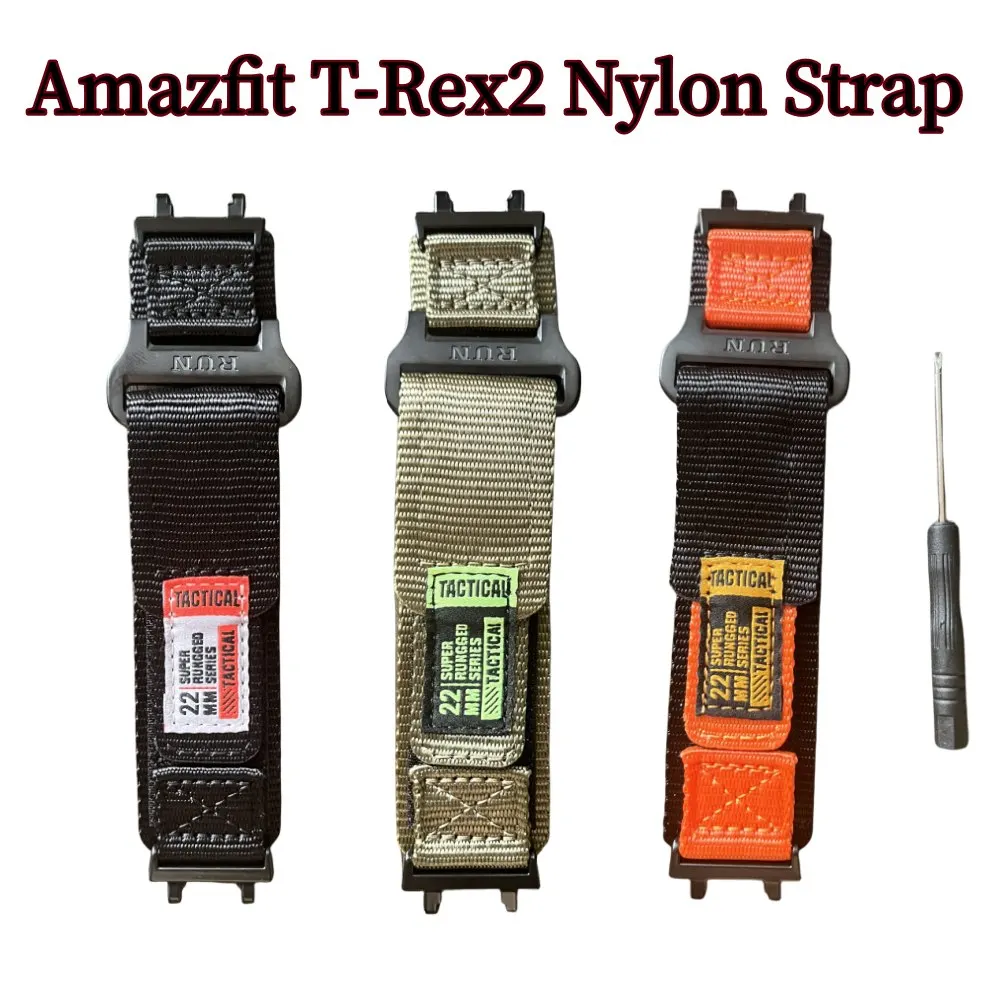 Huami Nylon Strap for Amazfit T-rex 2 pro Watch Band For Huami Amazfit T-rex2 Sport Belt Smartwatch Bracelet Accessories
Huami Nylon Strap for Amazfit T-rex 2 pro Watch Band For Huami Amazfit T-rex2 Sport Belt Smartwatch Bracelet Accessories