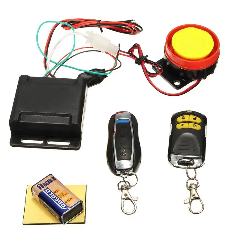 

Antitheft Alarm Systems Bike Alarm With Remote 12V Motorcycle Anti-Theft Alarm Security System Remote Control Alarm Warner 125dB