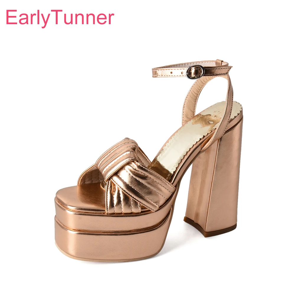 2023 New Summer Sexy Gold Silver Women Platform Sandals Hot High Block Heels Lady Pole Dance Shoes Small Plus Big Size 10 33 43
2023 New Summer Sexy Gold Silver Women Platform Sandals Hot High Block Heels Lady Pole Dance Shoes Small Plus Big Size 10 33 43