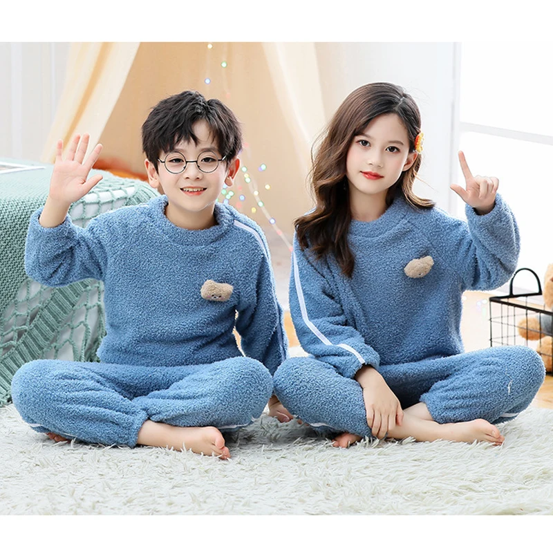 Clothing Set Boys Girls Winter Warmth Casual Long Sleeved Home Wear Round Neck Pullover + Pants 2-9 Year Fashion Child Garments
Clothing Set Boys Girls Winter Warmth Casual Long Sleeved Home Wear Round Neck Pullover + Pants 2-9 Year Fashion Child Garments