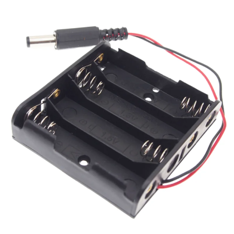 4 AA Battery Holder Case Box 6V Power Supply Box DC 5.5*2.1 
4 AA Battery Holder Case Box 6V Power Supply Box DC 5.5*2.1