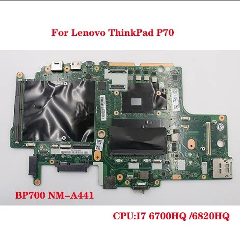 For Lenovo ThinkPad P70 20ES laptop motherboard BP700 NM-A441 motherboard with CPU:I7 6700HQ / 6820HQ 100% test work sent
For Lenovo ThinkPad P70 20ES laptop motherboard BP700 NM-A441 motherboard with CPU:I7 6700HQ / 6820HQ 100% test work sent