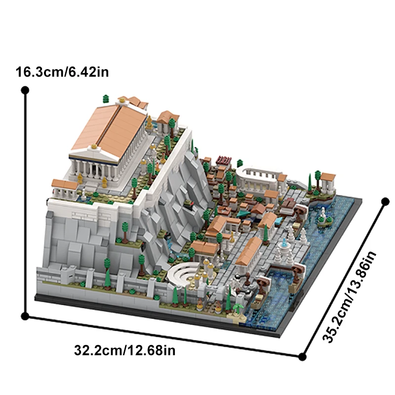 MOC Greece Temple Greece Acropolls of Athens Buildings Sets Parthenon Amphitheatre Building Blocks Model Gift for Adults Kids MOC Greece Temple Greece Acropolls of Athens Buildings Sets Parthenon Amphitheatre Building Blocks Model Gift for Adults Kids