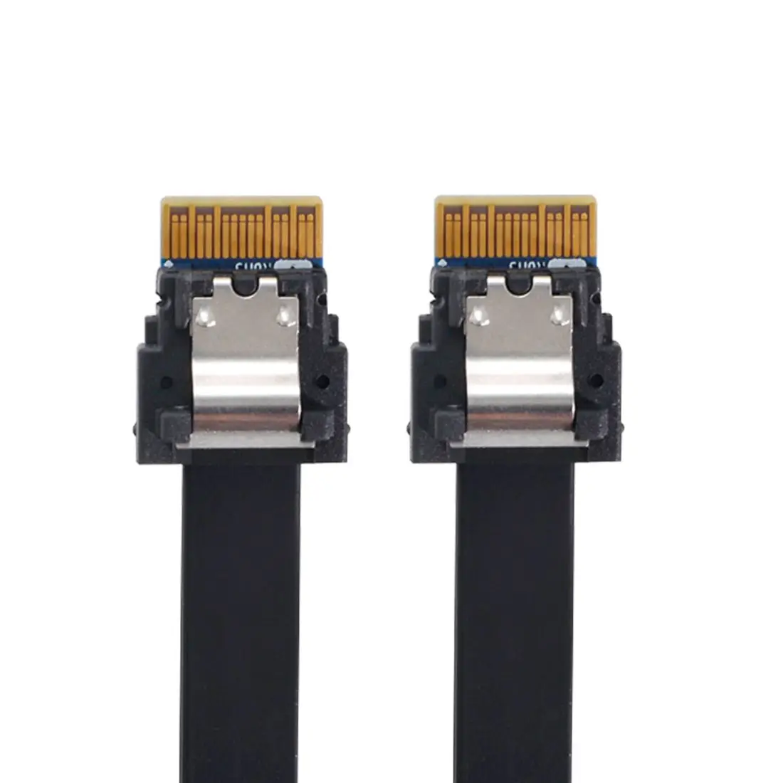 Chenyang PCI-E Slimline SAS 4,0 SFF-8654 4i 38pin узловой тонкий целевый Кабель SAS 40 см
Chenyang PCI-E Slimline SAS 4,0 SFF-8654 4i 38pin узловой тонкий целевый Кабель SAS 40 см