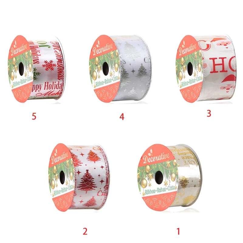 1.5 Inch Wide Christmas Polyester Ribbon with Shiny Metallic Xmas Tree Santa Snowflake Printed for Gift Wrapping Decor
1.5 Inch Wide Christmas Polyester Ribbon with Shiny Metallic Xmas Tree Santa Snowflake Printed for Gift Wrapping Decor