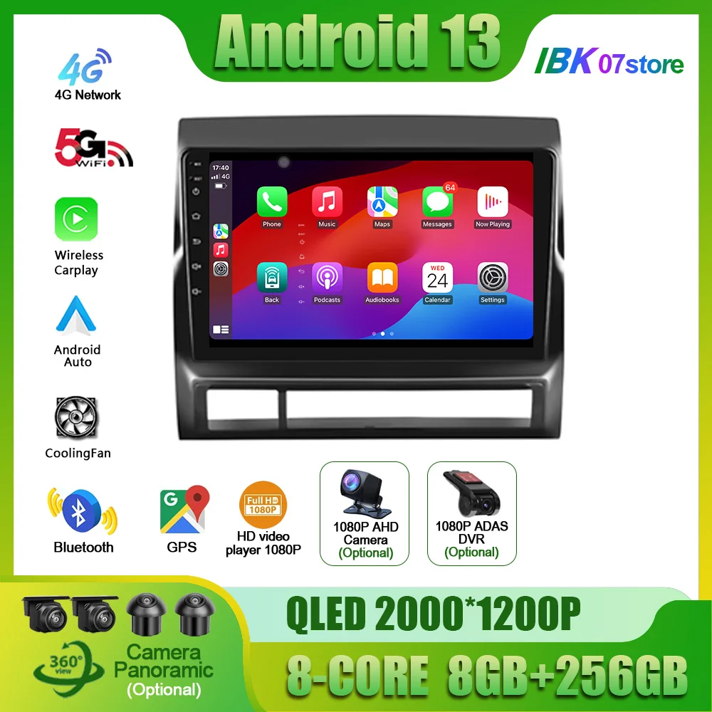 Android 13 Car Radio Multimedia Player For Toyota Tacoma 2 Hilux 2005 - 2013 Wireless Carplay Android Auto Car Stereo 4G GPS DSP
Android 13 Car Radio Multimedia Player For Toyota Tacoma 2 Hilux 2005 - 2013 Wireless Carplay Android Auto Car Stereo 4G GPS DSP