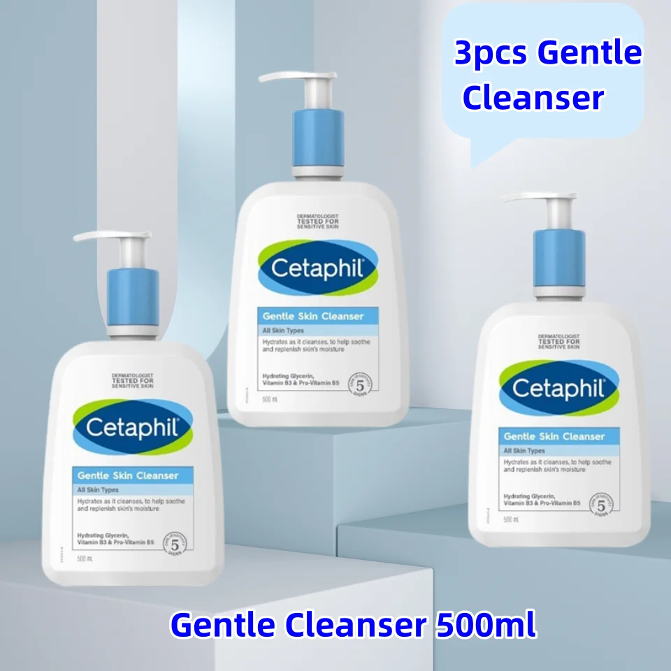 3pcs Cetaphil Gentle Cleanser Moisturizing or Gentle Skin Cleanser Replenish Skin's Moisture Face Wash Fraganc Free For All Skin
3pcs Cetaphil Gentle Cleanser Moisturizing or Gentle Skin Cleanser Replenish Skin's Moisture Face Wash Fraganc Free For All Skin