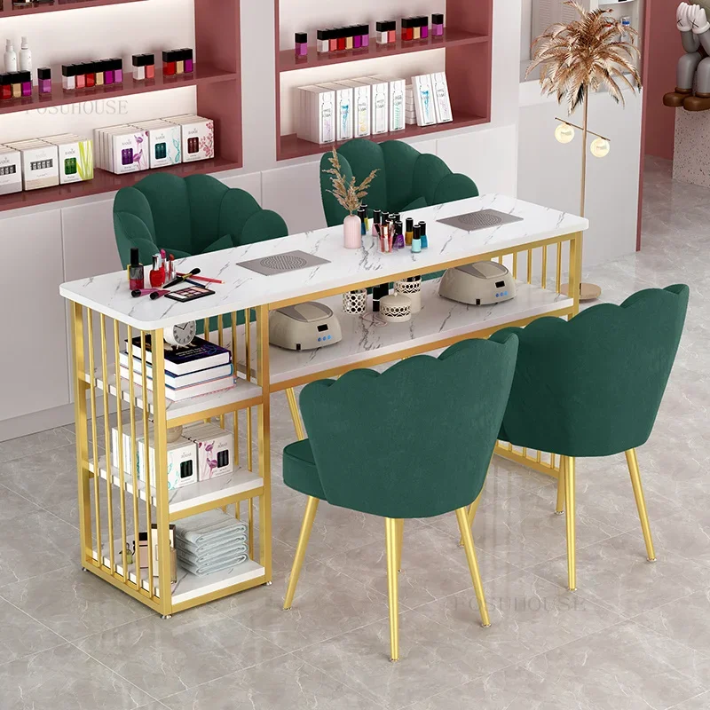 Modern Nail Tables Salon Furniture Light Luxury Single Double Manicure Table Chair Set Professional Manicure Tables with Vacuum
Modern Nail Tables Salon Furniture Light Luxury Single Double Manicure Table Chair Set Professional Manicure Tables with Vacuum