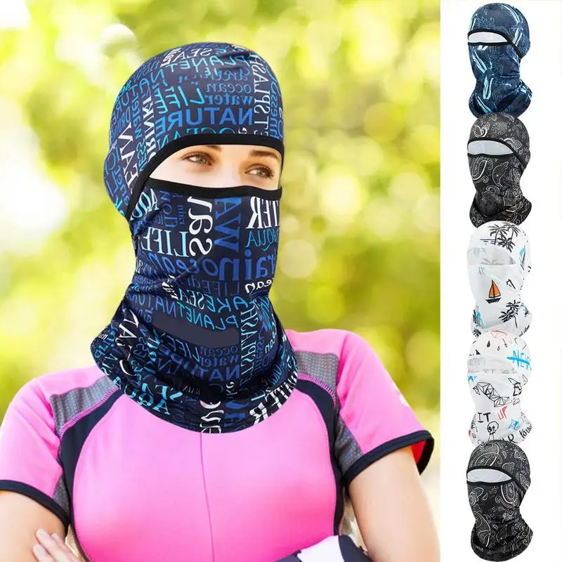 

UV Protection Face Cover Unisex Neck Gaiter Sun Protection Full Face Cover Ice Silk Windproof Headgear For Cycling Outdoor