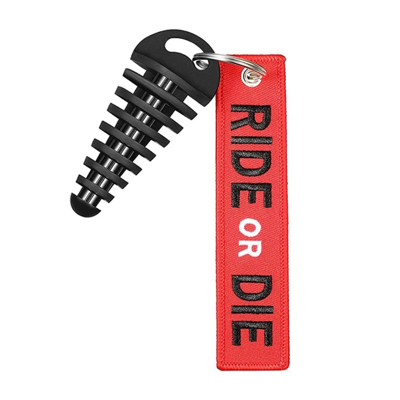 Muffler Exhaust Pipe Motorcycle ATV Scooter Bike for Key Holder Embroidery RIDE OR DIE Pattern for Key Tag
Muffler Exhaust Pipe Motorcycle ATV Scooter Bike for Key Holder Embroidery RIDE OR DIE Pattern for Key Tag