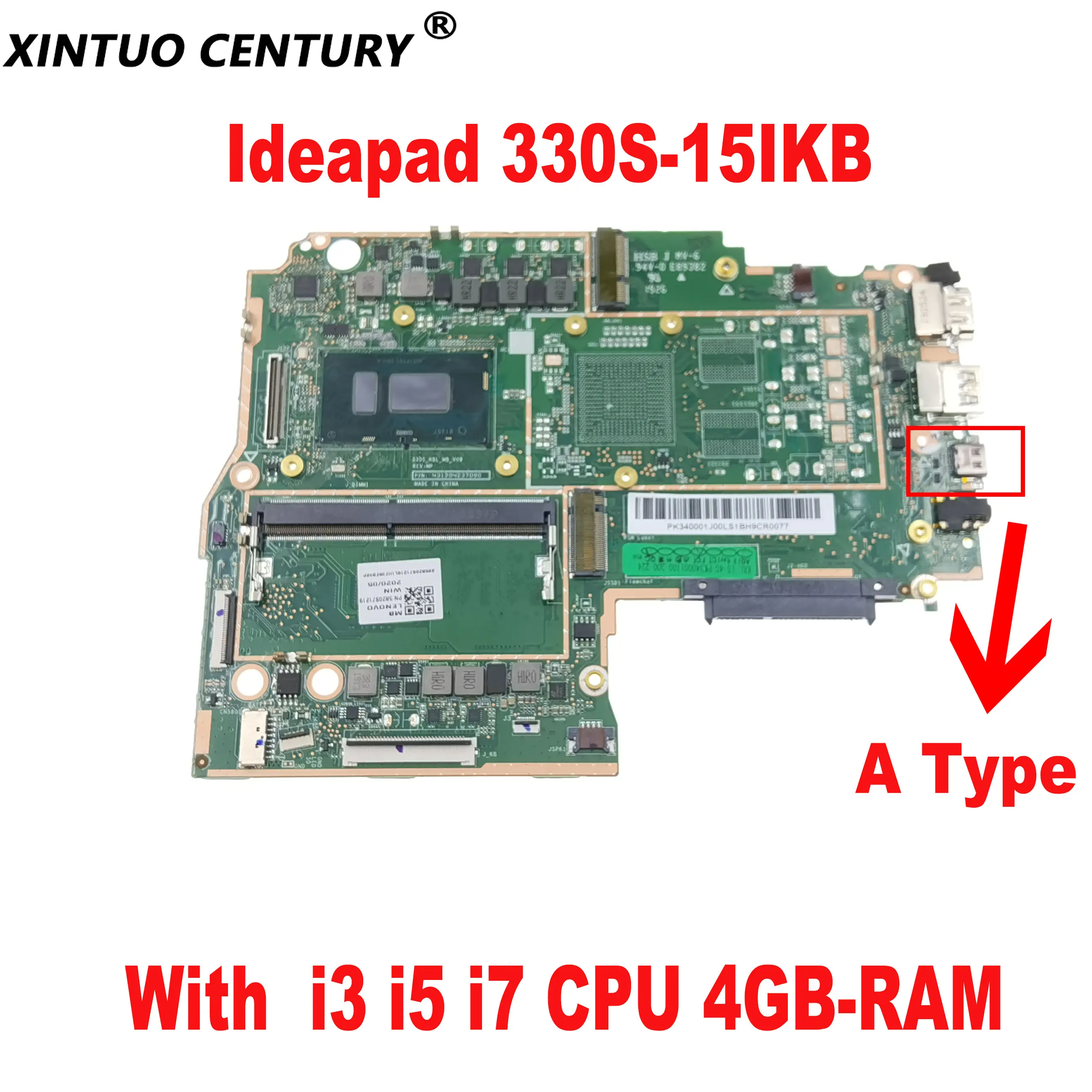 Fru: 5B20S71219 5B20S71224 5B20R07295 для Lenovo Ideapad 330S-15IKB материнская плата для ноутбука с процессором i3 i5 i7 4GB-RAM 100% тестовая работа
Fru: 5B20S71219 5B20S71224 5B20R07295 для Lenovo Ideapad 330S-15IKB материнская плата для ноутбука с процессором i3 i5 i7 4GB-RAM 100% тестовая работа