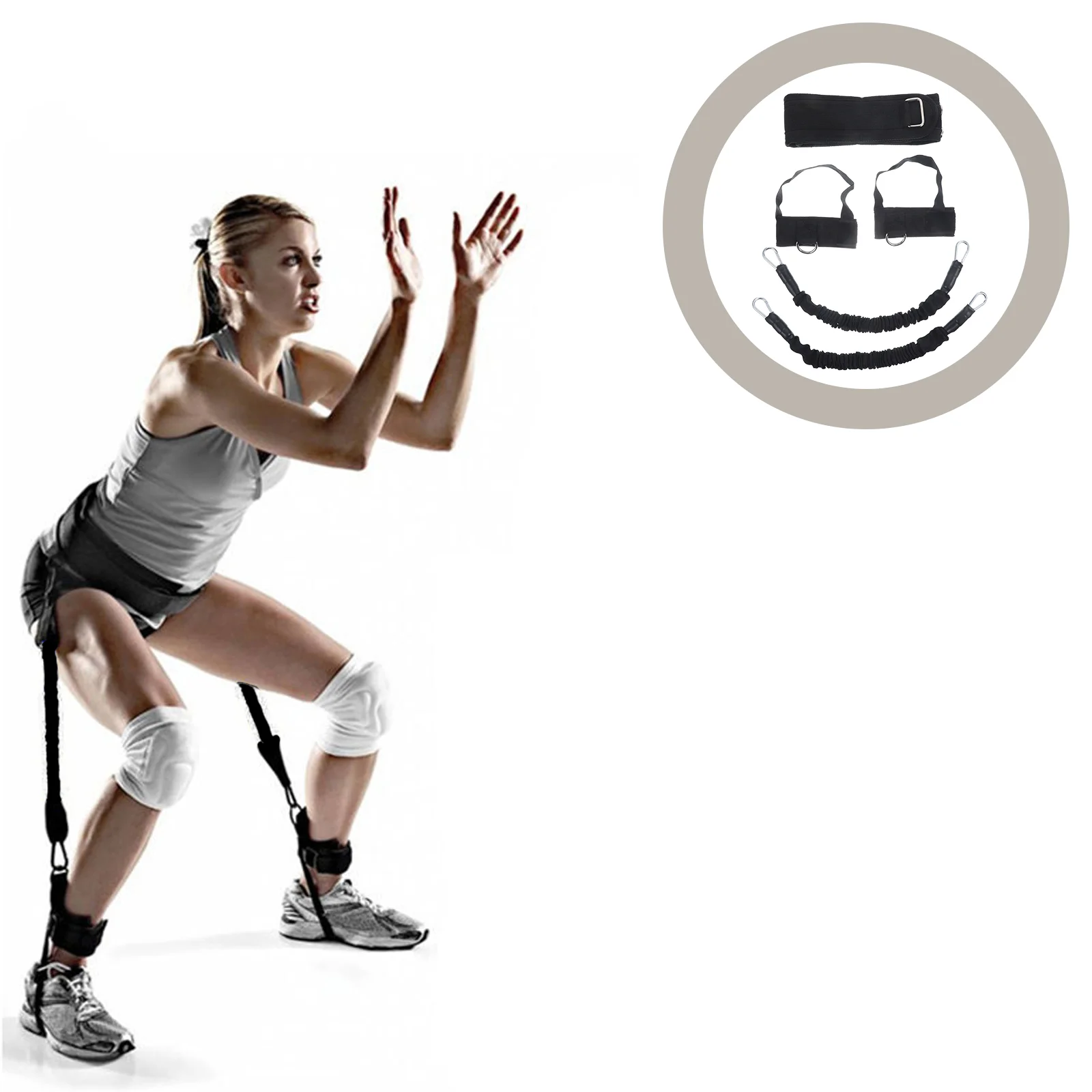 Leg Tensioner Sports Equipment Basketball Emulsion Jumping Trainer Training Strap Professional Diving Cloth Fitness
Leg Tensioner Sports Equipment Basketball Emulsion Jumping Trainer Training Strap Professional Diving Cloth Fitness