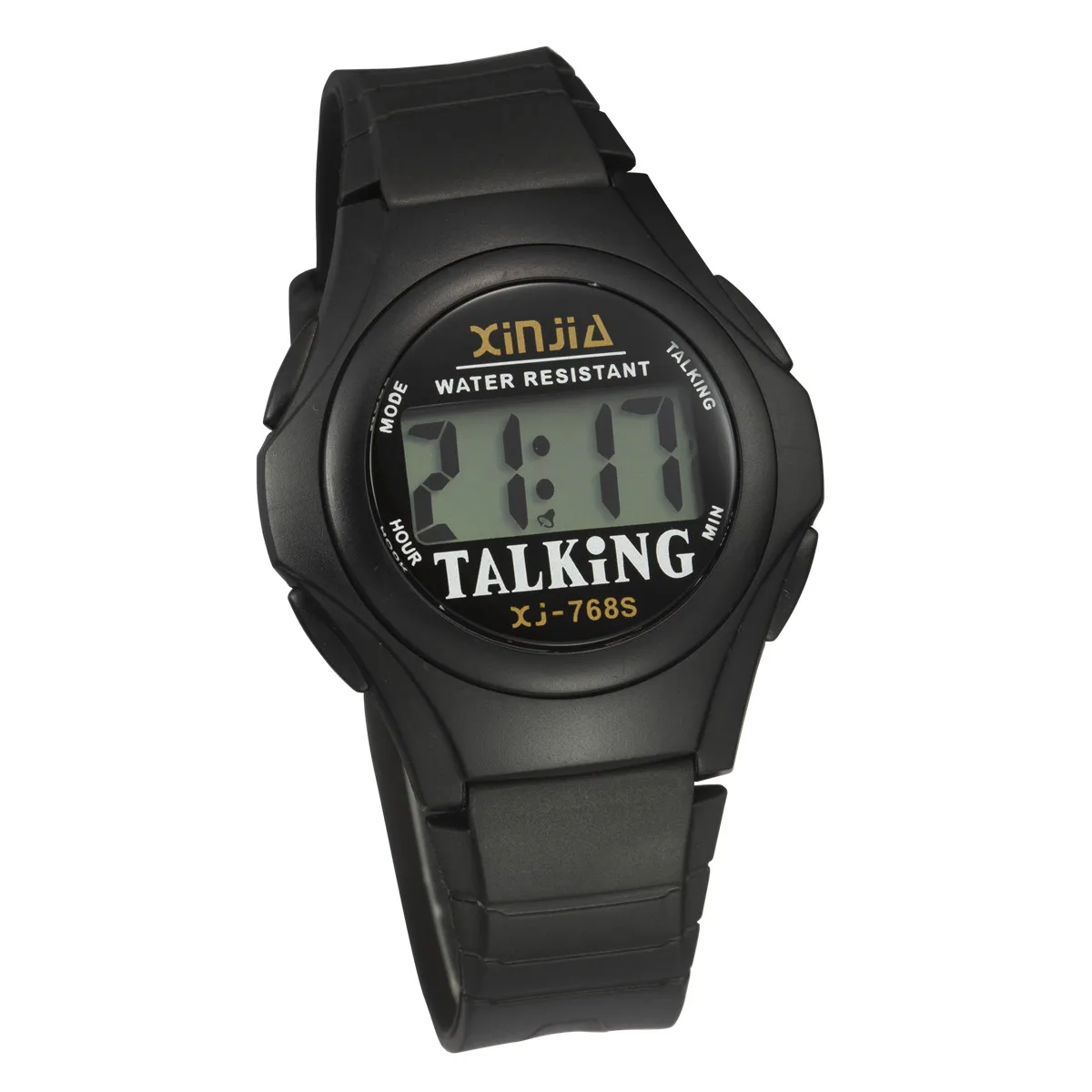 

French Talking Watch for the Blind and Elderly or Visially Impaired People Electronic Sports Wristwatche 768TF