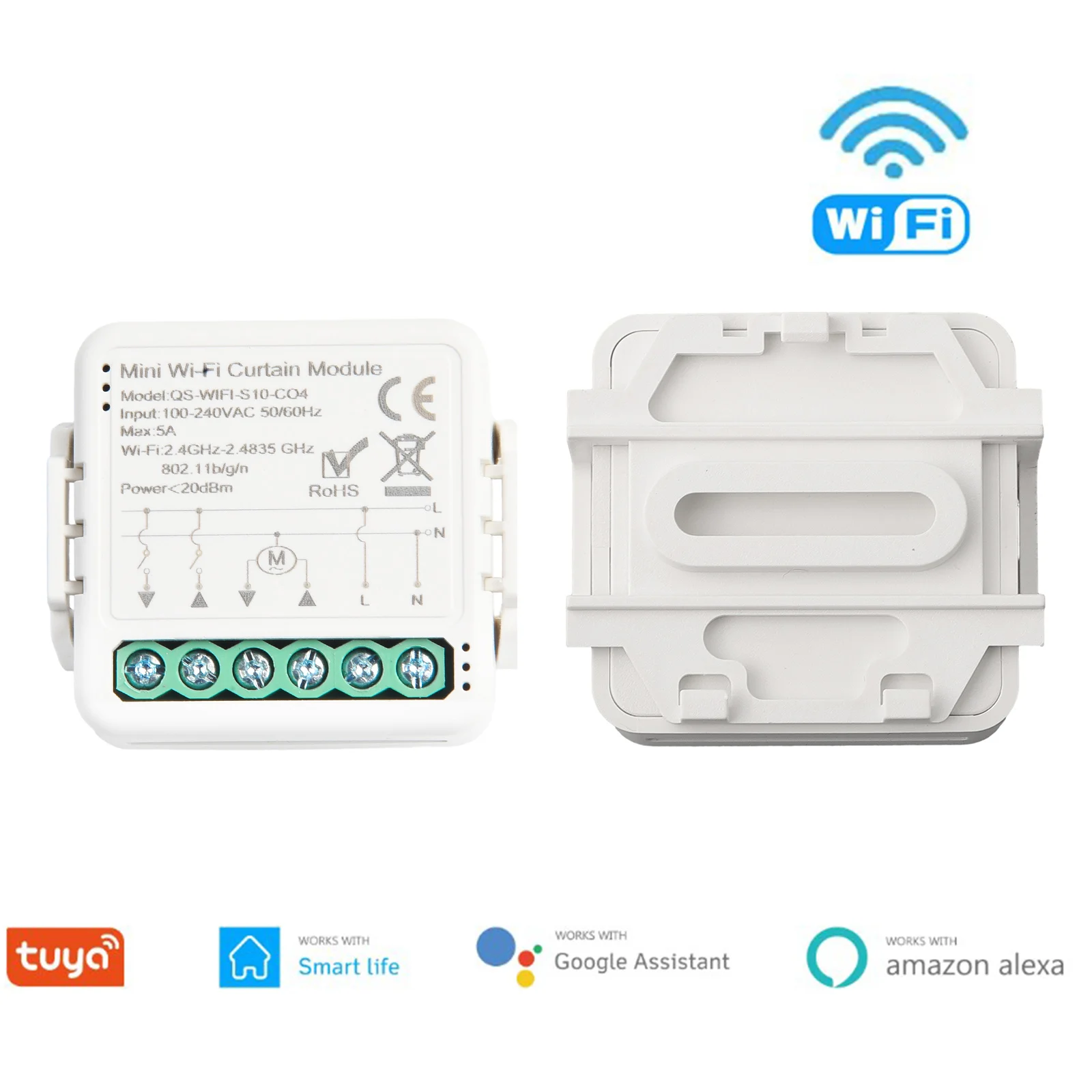 Universal For ZigBees WiFi Smart Curtain Switch Module Roller Blinds Shutter Electric Motor Life Voice Control Accessories
Universal For ZigBees WiFi Smart Curtain Switch Module Roller Blinds Shutter Electric Motor Life Voice Control Accessories