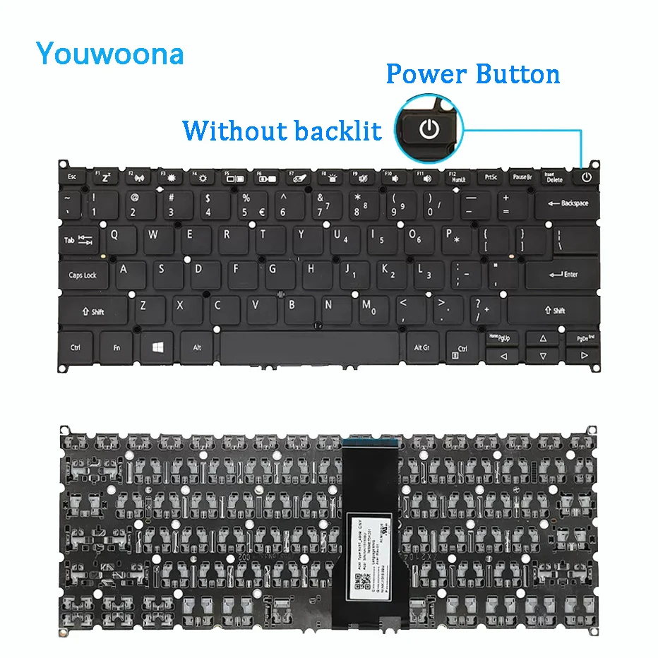 New ORIGINAL Laptop Keyboard For ACER Swift 3 A314 A314-35-C3GV N20Q1 N20C4 N20H2 New ORIGINAL Laptop Keyboard For ACER Swift 3 A314 A314-35-C3GV N20Q1 N20C4 N20H2
