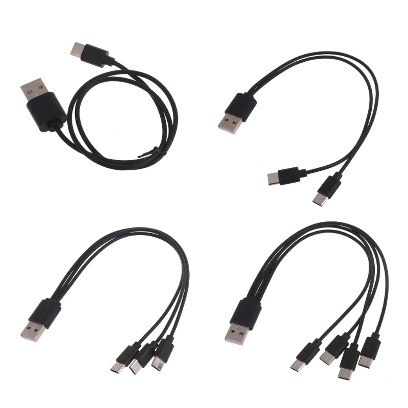 Multi Charging Cable USB C Splitter Cable 3 4 in 1 Fast Charging Cord with 3 4 Type-C Male Port for Phone Tablet
Multi Charging Cable USB C Splitter Cable 3 4 in 1 Fast Charging Cord with 3 4 Type-C Male Port for Phone Tablet