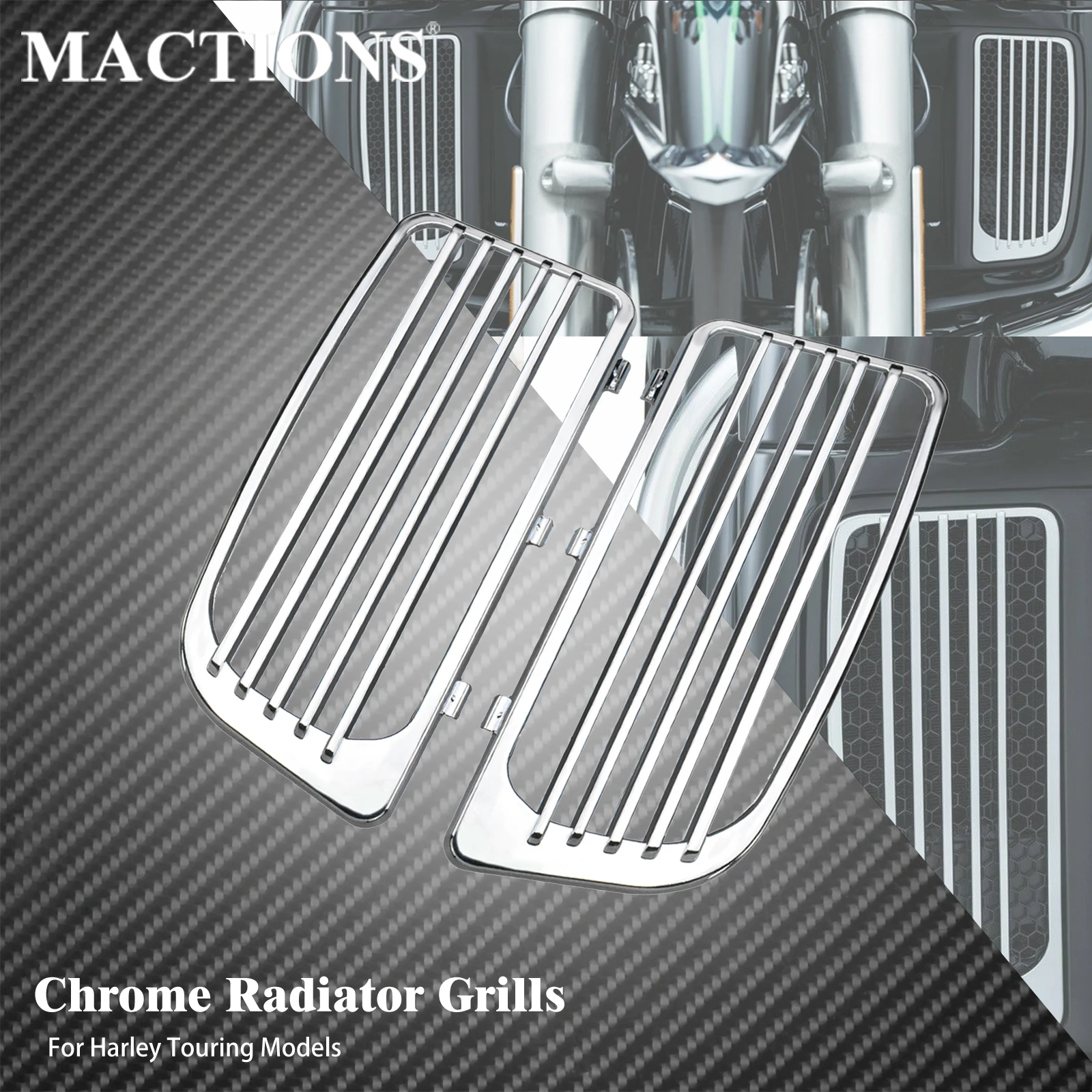 Motorcycle Radiator Grills Lower Fairing Cover ABS Chrome For Harley Touring Road Glide Street Electra Glide Ultra Limited FLHT
Motorcycle Radiator Grills Lower Fairing Cover ABS Chrome For Harley Touring Road Glide Street Electra Glide Ultra Limited FLHT