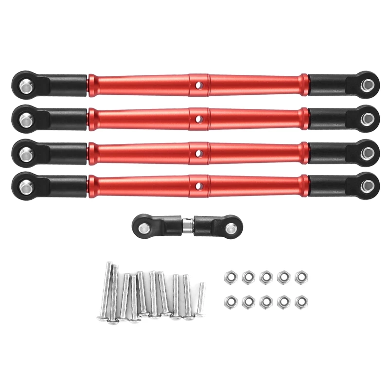 

Metal Front And Rear Link Rod Tie Rod Pull Rod Servo Rod For Arrma 1/8 Karton Outcast NOTORIOUS Upgrades Parts Red