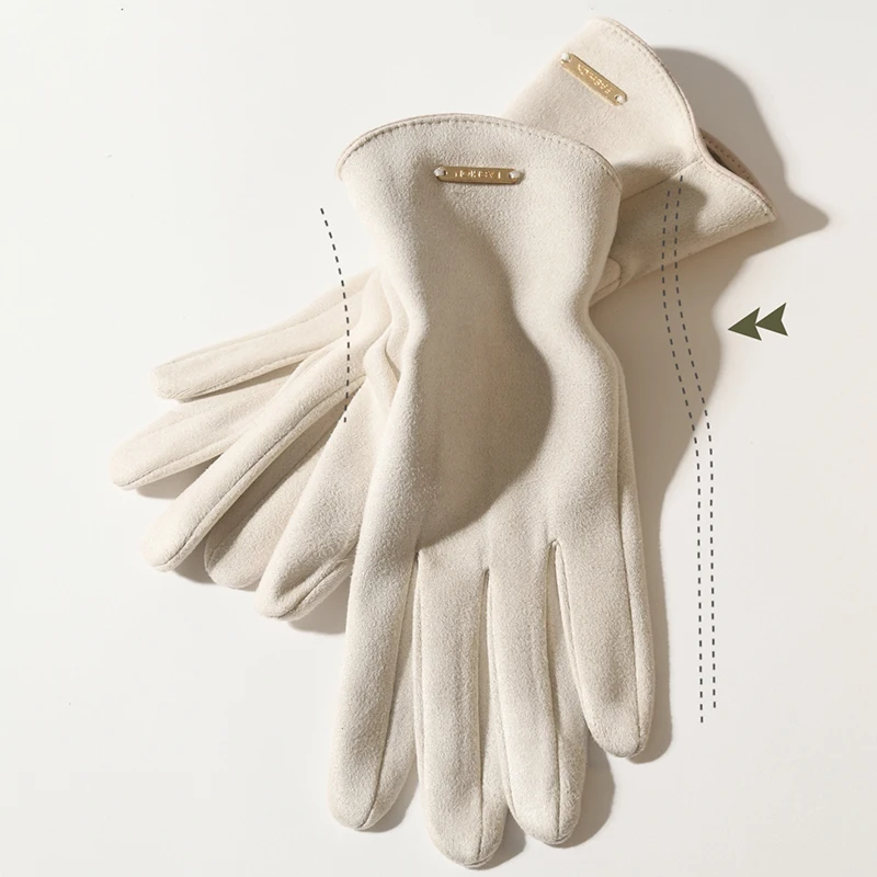 Suede Leather Gloves Women Cute Furry Winter Warm Vintage Plush Touchscreen Full Finger Outdoor Windproof Gloves Gants Mittens
Suede Leather Gloves Women Cute Furry Winter Warm Vintage Plush Touchscreen Full Finger Outdoor Windproof Gloves Gants Mittens