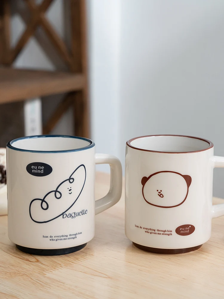New Korean Vintage Cute Toast Bread Thick Ceramic Mugs Personalized Milk Tea Coffee Cups Creative Couple Mug Kitchen Drinkware New Korean Vintage Cute Toast Bread Thick Ceramic Mugs Personalized Milk Tea Coffee Cups Creative Couple Mug Kitchen Drinkware