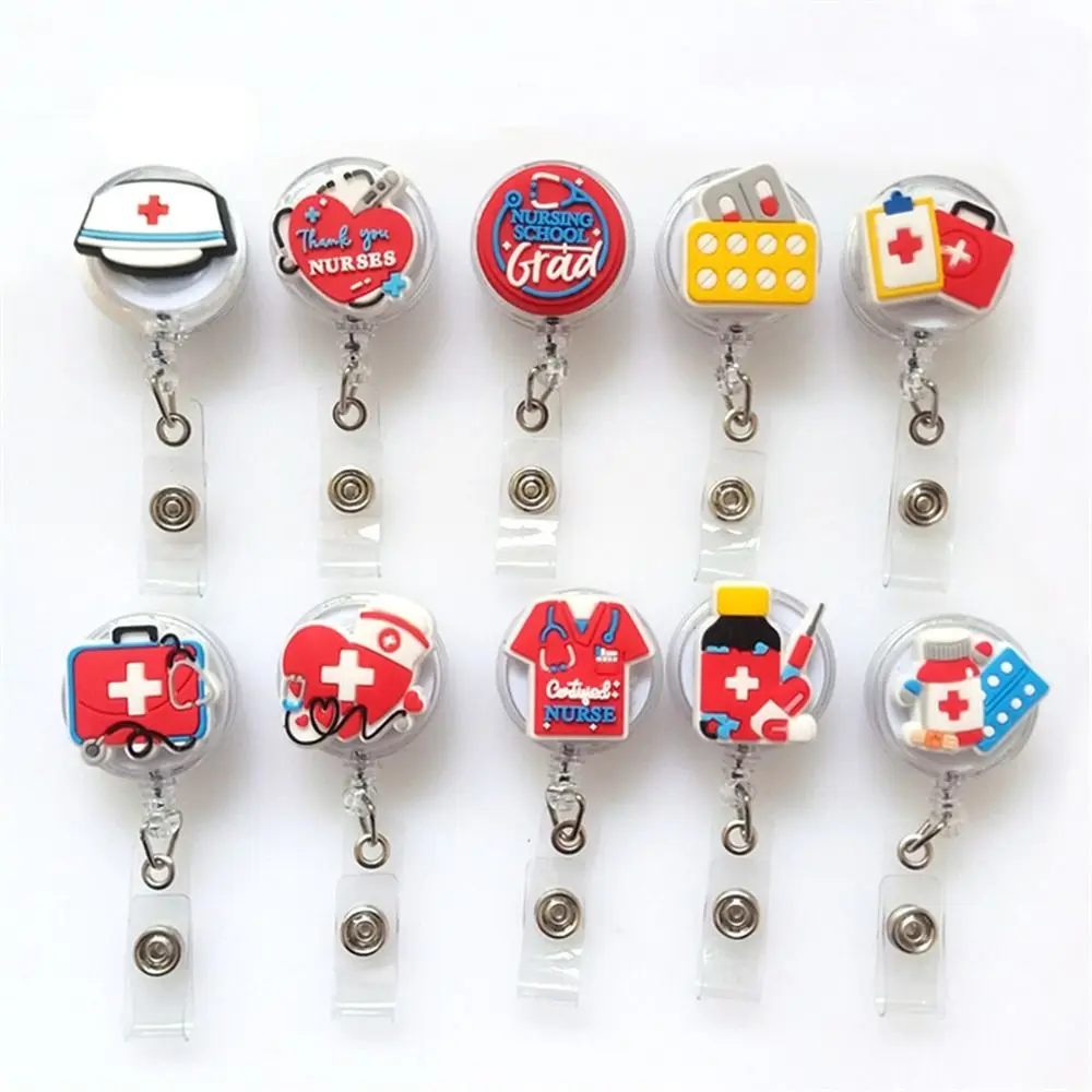 PVC Retractable Badge Holder Reel Hospital Nurse Doctor Student Exhibition ID Card Girl Office Name Card Chest Card Holder
PVC Retractable Badge Holder Reel Hospital Nurse Doctor Student Exhibition ID Card Girl Office Name Card Chest Card Holder