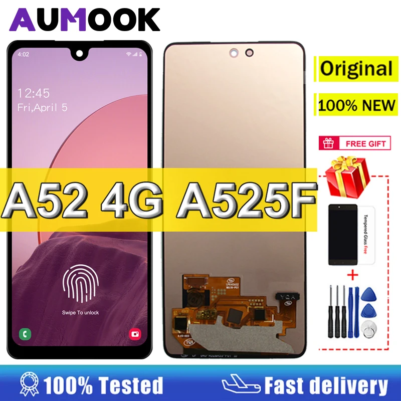 6.5" Original Display For Samsung Galaxy A52 4G LCD Display Touch Screen Digitizer Replacement For Samsung A525F A525M A525F/DS
6.5" Original Display For Samsung Galaxy A52 4G LCD Display Touch Screen Digitizer Replacement For Samsung A525F A525M A525F/DS