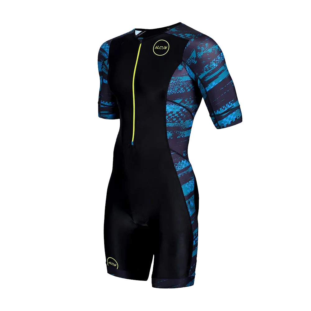 ALCUIN Men Triathlon Skinsuit Cycling Short Sleeve Swimwear Bike Jersey Clothes Jumpsuit Ropa Ciclismo Suit
ALCUIN Men Triathlon Skinsuit Cycling Short Sleeve Swimwear Bike Jersey Clothes Jumpsuit Ropa Ciclismo Suit