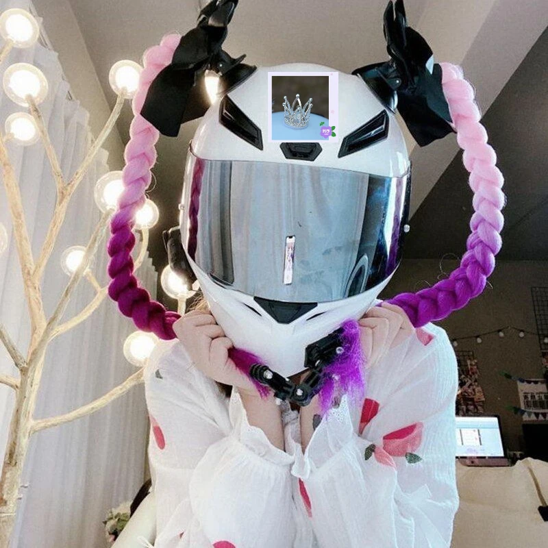 2pcs/pair New Multicolor Twist Dual Pigtail Ponytail With Sucker Motorcycle Helmet Braids Woman Braids Wig For Motorbike Helmet
2pcs/pair New Multicolor Twist Dual Pigtail Ponytail With Sucker Motorcycle Helmet Braids Woman Braids Wig For Motorbike Helmet