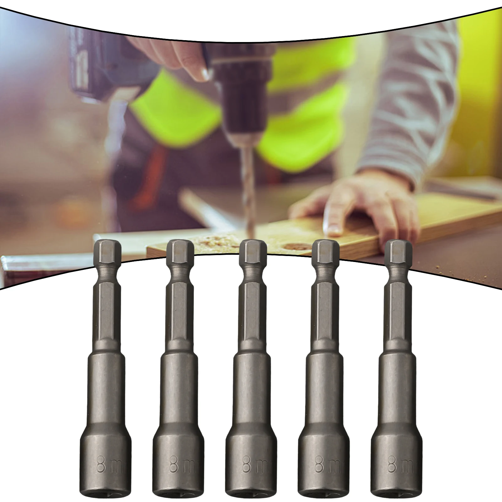 Screw Hex Socket Set 5Pcs Roofing Setter Tek Tool 8 Bit Cladding Drill Driver Magnetic Useful Durable Hot Sale
Screw Hex Socket Set 5Pcs Roofing Setter Tek Tool 8 Bit Cladding Drill Driver Magnetic Useful Durable Hot Sale