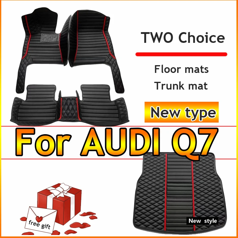 

Car floor mats for AUDI Q7 (Seven seats) 2016 2017 2018 2019 Custom auto foot Pads automobile carpet cover