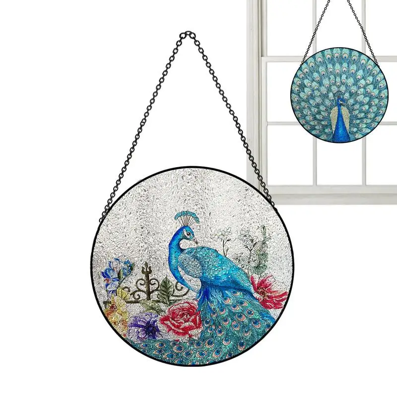 Window Stained Glass Pendant Lucky Suncatchers For Wall Peafowl Glass Panels Wall Arts Supplies For Bedroom Study Room Garden
Window Stained Glass Pendant Lucky Suncatchers For Wall Peafowl Glass Panels Wall Arts Supplies For Bedroom Study Room Garden