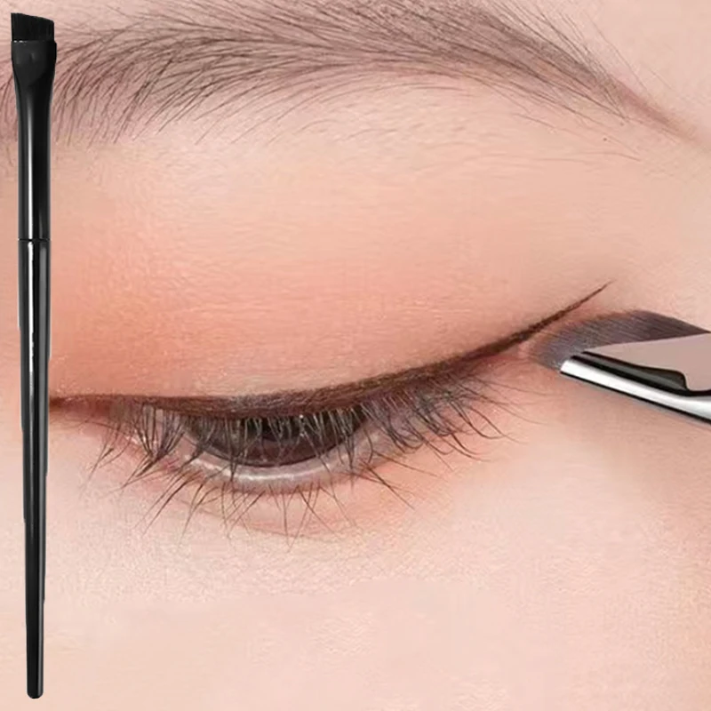 

1PC Blade Eyeliner Brush Ultra Thin Angled Eyebrow Flat Fine Eyeliner Brush Professional Liner Brow Precise Detail Make Up Tools