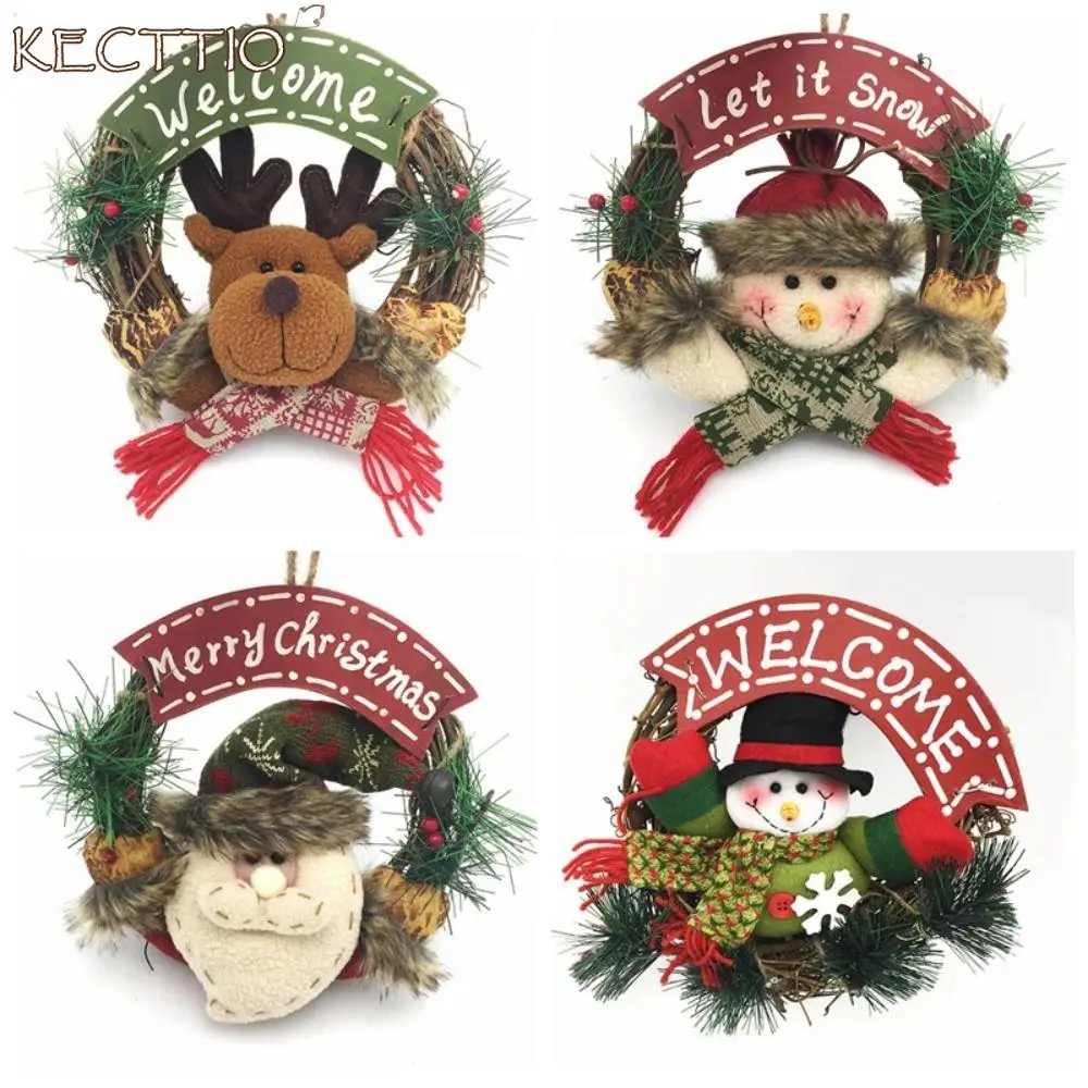 35cm Snowman Christmas Wreath Door Hanger Santa Claus Solid Wood Christmas Ornament Rattan Hanging Christmas Doll
35cm Snowman Christmas Wreath Door Hanger Santa Claus Solid Wood Christmas Ornament Rattan Hanging Christmas Doll