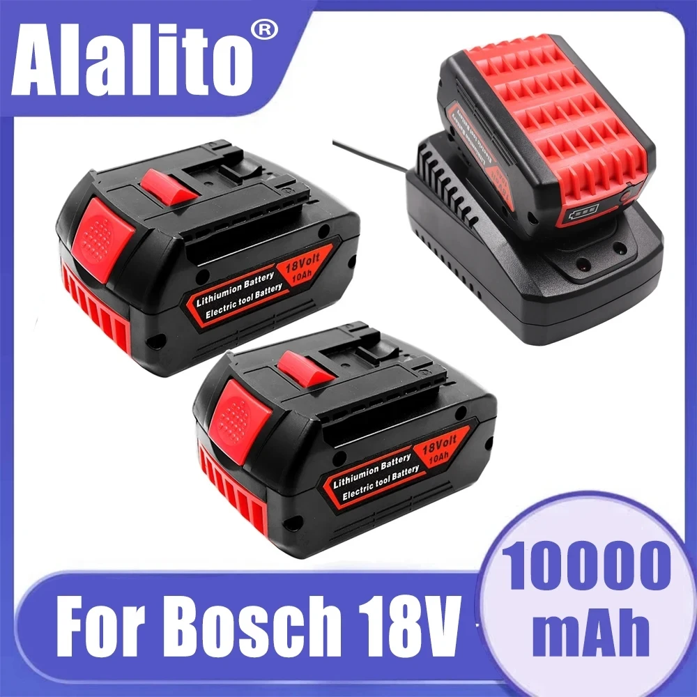 18V Battery 10.0Ah for Bosch Electric Drill 18V Rechargeable Li-ion Battery BAT609, BAT609G, BAT618, BAT618G, BAT614+Charger
18V Battery 10.0Ah for Bosch Electric Drill 18V Rechargeable Li-ion Battery BAT609, BAT609G, BAT618, BAT618G, BAT614+Charger