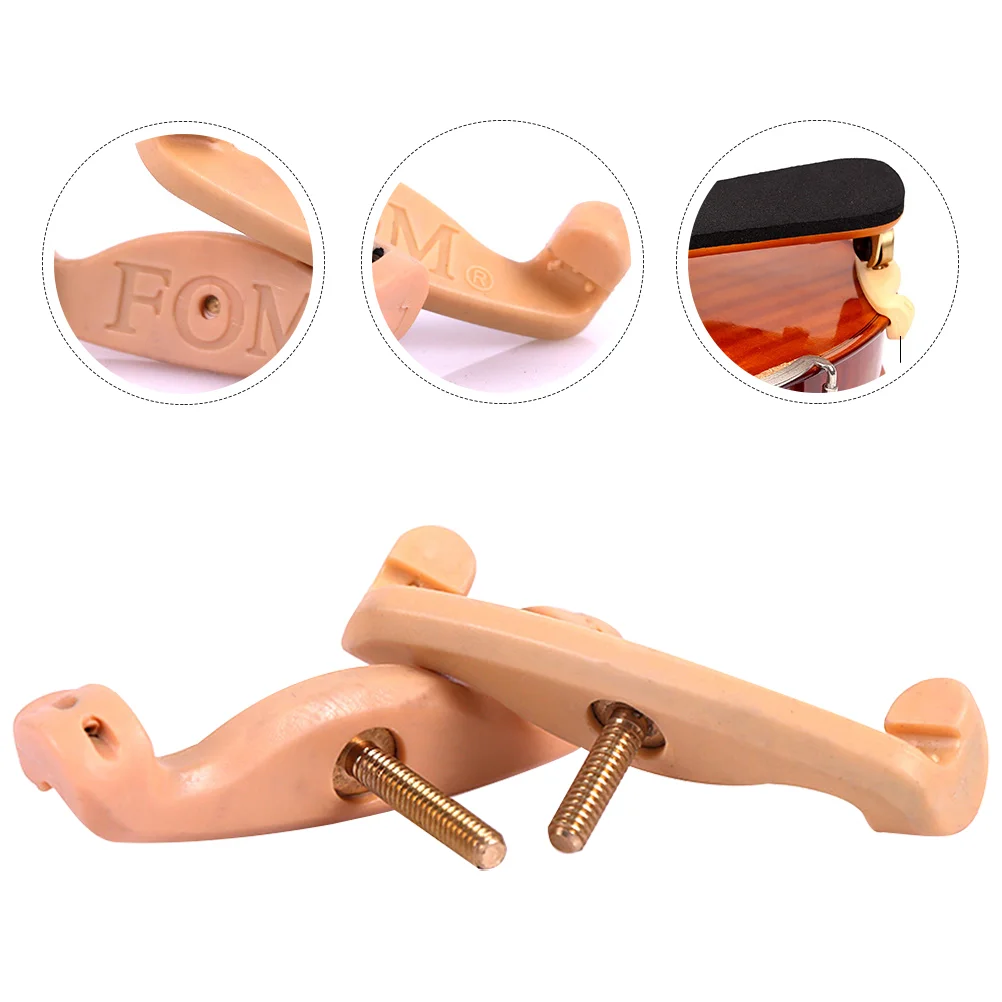 

2 Pcs Violin Playing Support Accessory Simple Shoulder Bracket Major Comfortable Rest Natural Silica Gel Silicone Holder