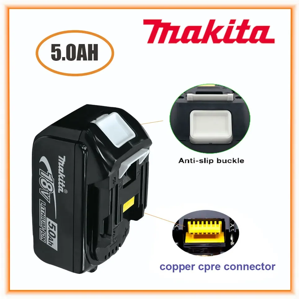 100% Original Makita 18V 5.0Ah Rechargeable Power Tools Battery with LED Li-ion Replacement LXT BL1860B BL1860 BL1850
100% Original Makita 18V 5.0Ah Rechargeable Power Tools Battery with LED Li-ion Replacement LXT BL1860B BL1860 BL1850
