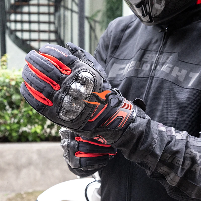 SFK Motorcycle Leather Gloves Full Finger Touch Screen Gloves Cotton Liner Motorbike Black Red Riding Motocross Accessories
SFK Motorcycle Leather Gloves Full Finger Touch Screen Gloves Cotton Liner Motorbike Black Red Riding Motocross Accessories