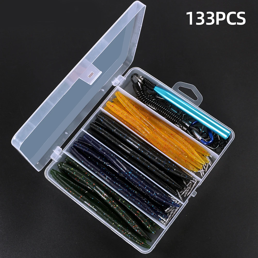 Bass Witch Weedless Worm Baits Soft Worm Baits with Weedless Hooks for Freshwater 
Bass Witch Weedless Worm Baits Soft Worm Baits with Weedless Hooks for Freshwater
