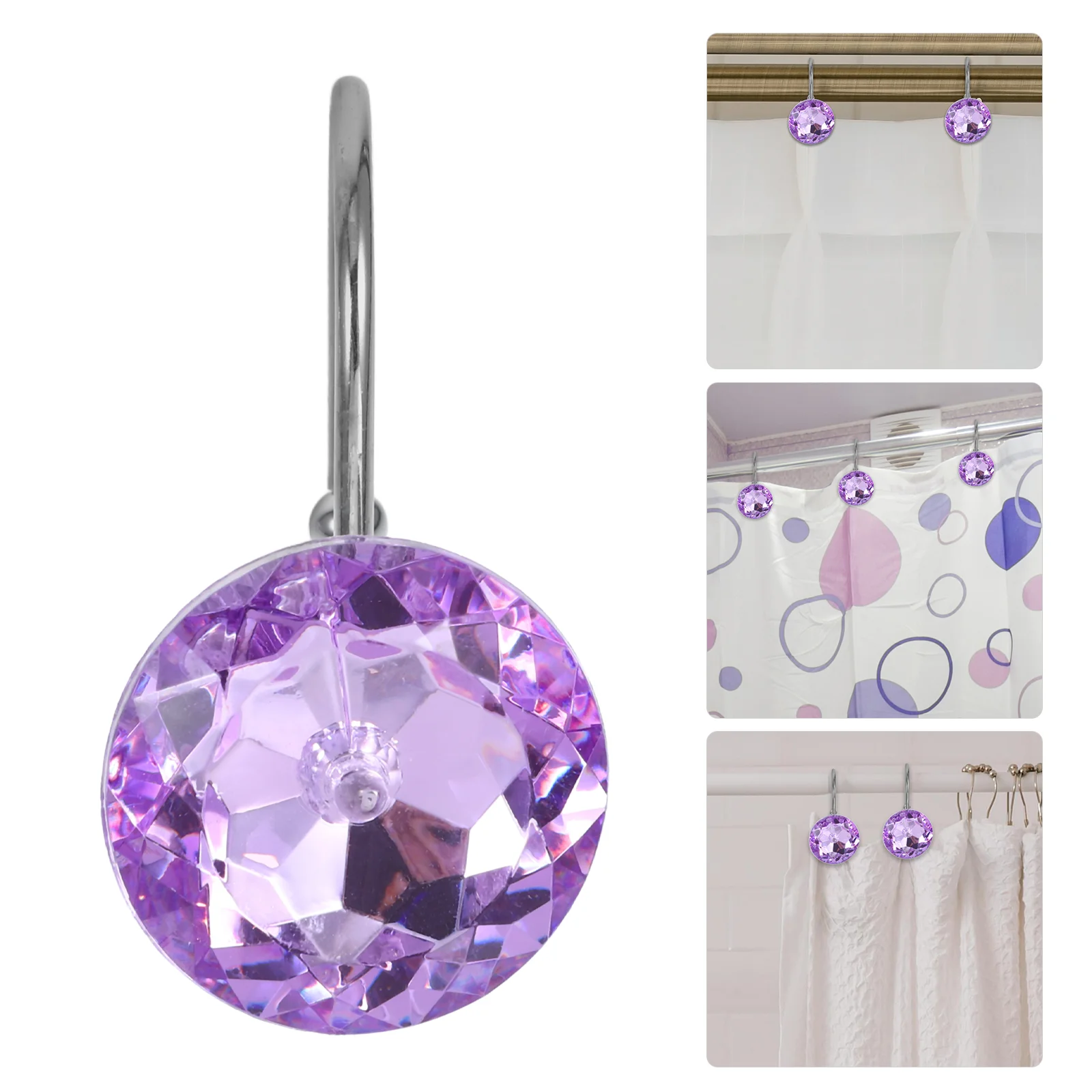 12 Pcs Shower Curtain Hook Hooks Decorative for Bathroom Curtains Rod Hangers 304 Stainless Steel 
12 Pcs Shower Curtain Hook Hooks Decorative for Bathroom Curtains Rod Hangers 304 Stainless Steel