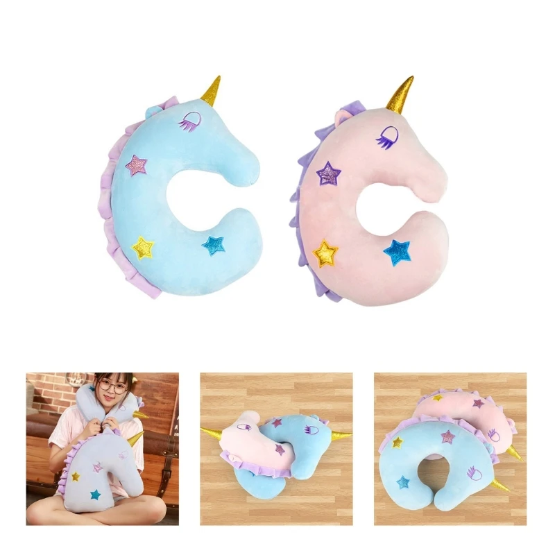 

Cartoon Unicorns Neck Travel Pillow Unicorns Ushaped Foam Pillow Office Cushion Pillows For Children/Adults