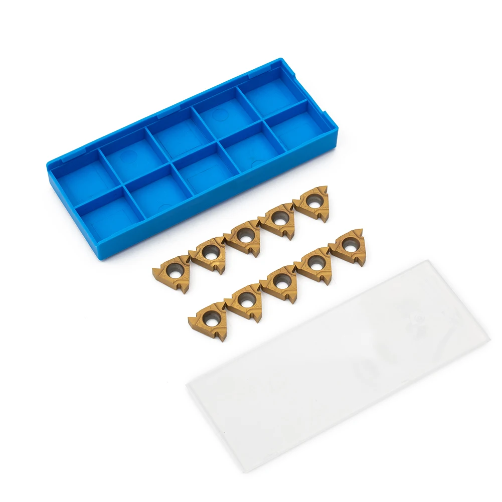 10pcs 16ER AG60 External Thread Carbide Inserts Blade For Lathe Turning Tools Impact Resistance Metalworking Tools Accessories
10pcs 16ER AG60 External Thread Carbide Inserts Blade For Lathe Turning Tools Impact Resistance Metalworking Tools Accessories