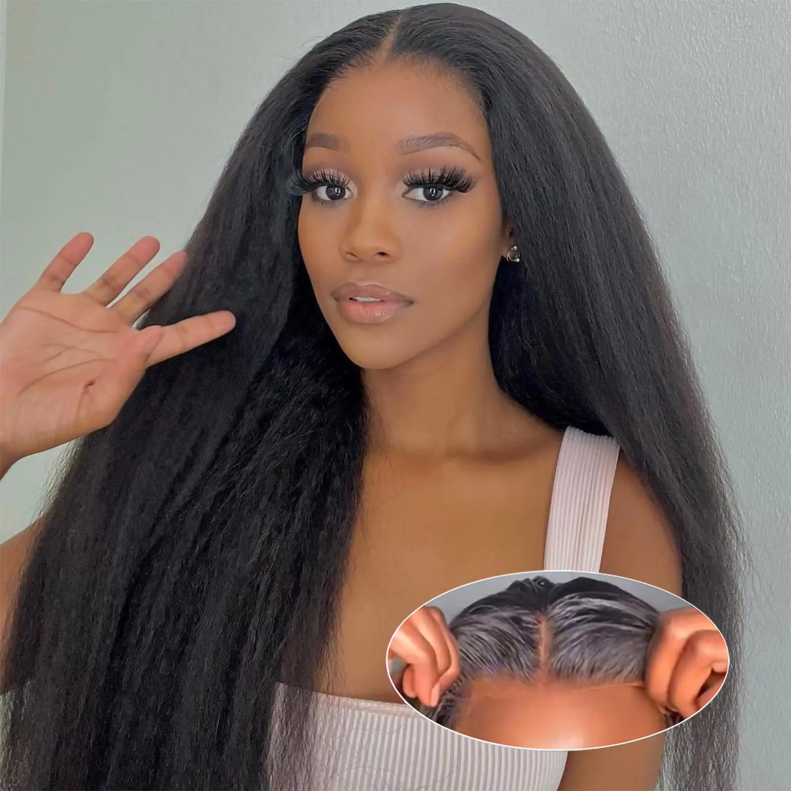 Wear and Go Glueless Wig Human Hair Pre Plucked Pre Cut 4x4 Kinky Straight Wigs Human Hair No Glue Wigs 100% Human Hair 26 Inch
Wear and Go Glueless Wig Human Hair Pre Plucked Pre Cut 4x4 Kinky Straight Wigs Human Hair No Glue Wigs 100% Human Hair 26 Inch