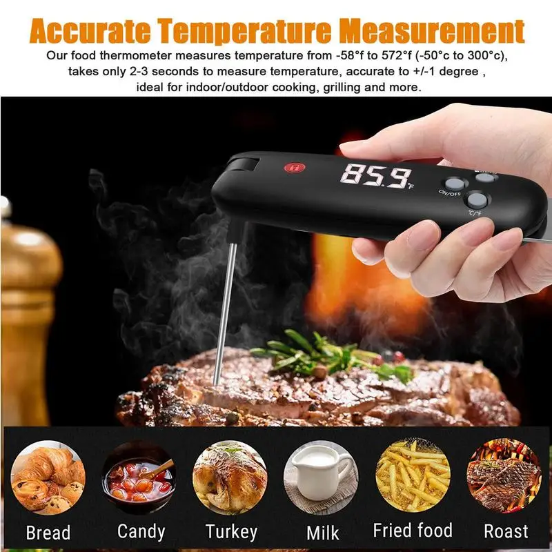 

Digital Meat Thermometer Multifunction Instant Read Food Cooking Temperaure Meter BBQ Thermograph With Retractable Bottle Opener