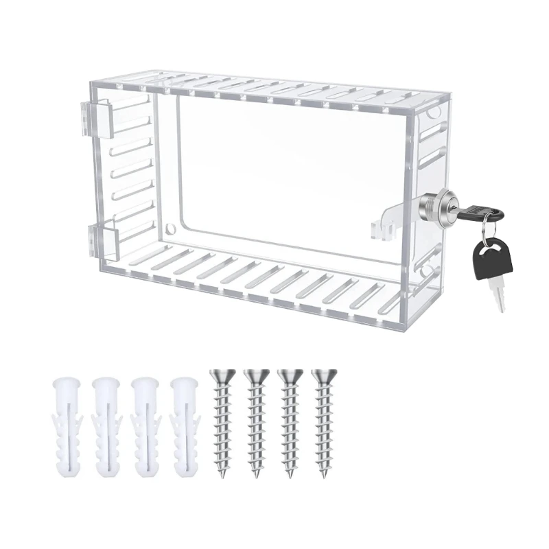 Universal Thermostat Lock Box With Key Thermostat Cover For Thermostat On Wall 85WC 
Universal Thermostat Lock Box With Key Thermostat Cover For Thermostat On Wall 85WC