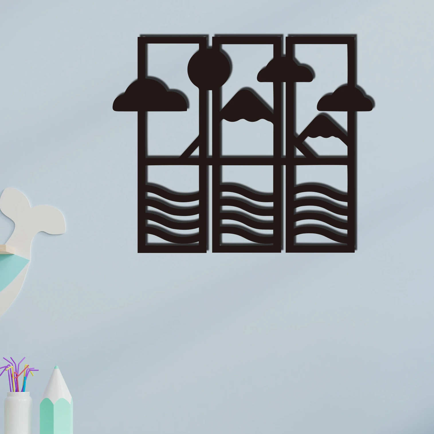 1pc Mountain And Sun Metal Wall Decor, Sun Art,Cloud Decor, Sun Decor, Mountain Art,Boys And Girls Room Nursery Bedroom Decor
1pc Mountain And Sun Metal Wall Decor, Sun Art,Cloud Decor, Sun Decor, Mountain Art,Boys And Girls Room Nursery Bedroom Decor