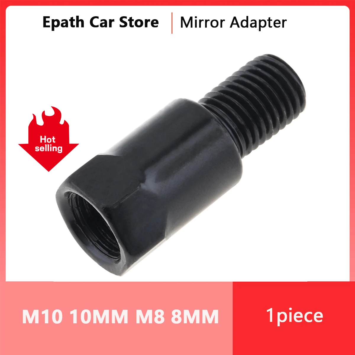 1pc Motorcycle Mirror Adapters M10 10MM M8 8MM Black Silver Steel Metal Screw Adapter Rearview Mirrors Conversion Bolt Thread
1pc Motorcycle Mirror Adapters M10 10MM M8 8MM Black Silver Steel Metal Screw Adapter Rearview Mirrors Conversion Bolt Thread