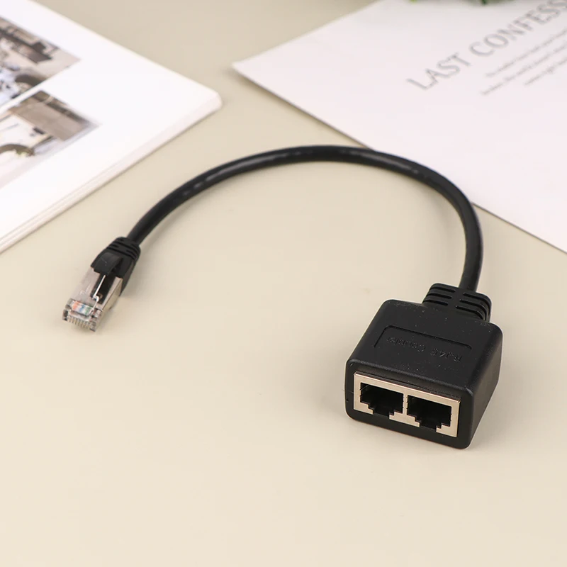 

Разветвитель Ethernet RJ45, 1 штекер на 2 гнезда, разветвитель кабеля Ethernet LAN, разъем-коннектор, Сетевой удлинитель, адаптер