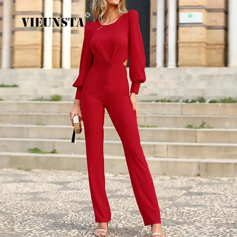 Женский однотонный комбинезон на пуговицах, Элегантный Приталенный офисный комбинезон с открытой спиной, осень 2023
Женский однотонный комбинезон на пуговицах, Элегантный Приталенный офисный комбинезон с открытой спиной, осень 2023