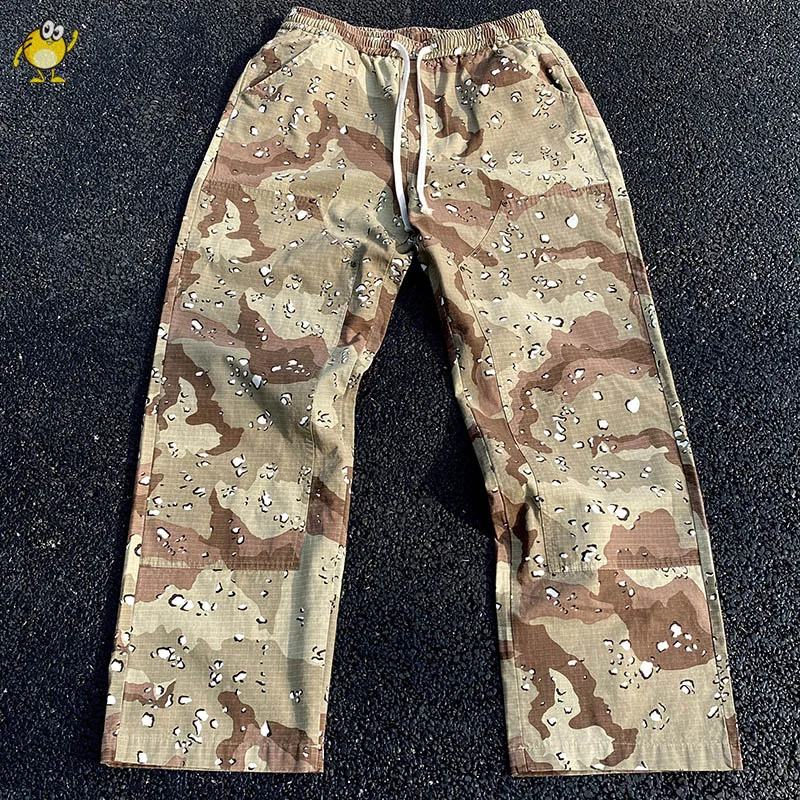 

2024 Camouflage Functional Tooling Pants Men Woman Good Quality Casual Retro Washed Do Old Straight Trousers Joggers Sweatpants